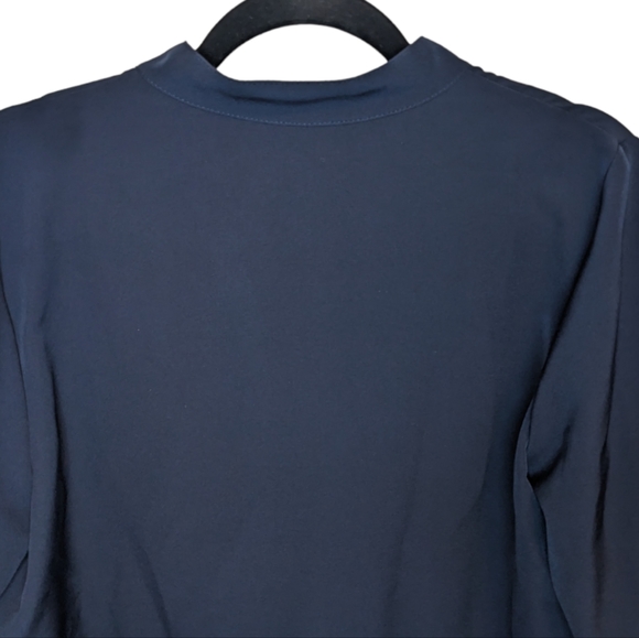 NWT J. Jill Wearever Collection Navy Cinched Button-Down Jacket Size S 💙✨ - Picture 9 of 14